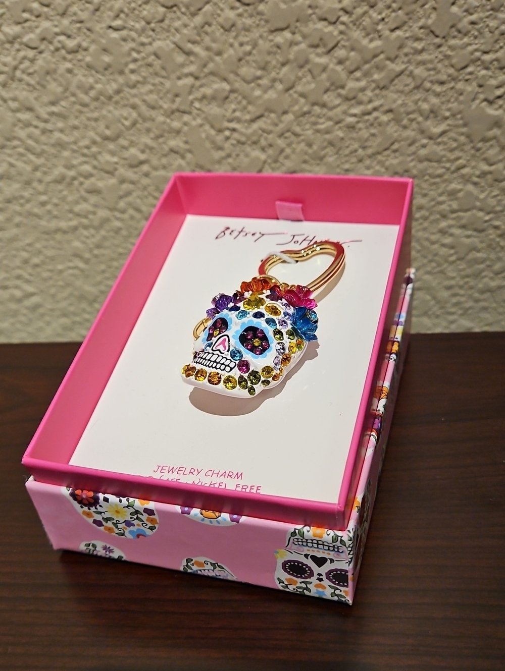Betsey Johnson Sugar Skull Jewelry Charm